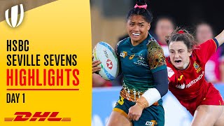 Womens Seville Day 1 Sevens Highlights [upl. by Gerty]