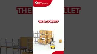 📦 PushBack Racking LIFO   How does it work warehousing logistics [upl. by Blau]