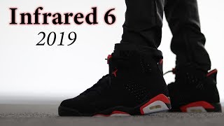 Air Jordan 6 Infrared 2019 ON FEET with Different Pants [upl. by Ellenwahs]