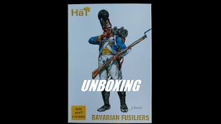 Unboxing boîte de figurines Hät 8169 Les Fusiliers Bavarois du 1er Empire au 172 [upl. by Waters729]