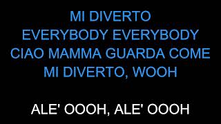 Jovanotti Ciao Mamma  Karaoke  Cori [upl. by Sosthina]