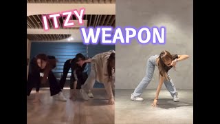 ITZY dancing leaked WEAPON challenge YUAN cover FULL [upl. by Aicilaf]