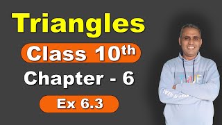 Class 10 Ex 63  Class 10 Chapter 6 Triangles  New Syllabus [upl. by Eenalem]