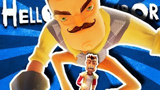 WILL THE GIANT NEIGHBOR SQUISH US LIKE A BUG FACING THE SECRET FINAL BOSS  Hello Neighbor Beta 3 [upl. by Shaffert]