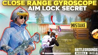 MASTER CLOSE RANGE GYROSCOPE ⁉️  TRICK TO AIM LOCK WITH GYROSCOPE  HOW TO IMPROVE AIM IN BGMI [upl. by Leodora]