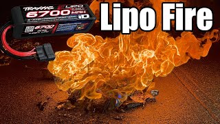 How Safe Are Lipo Batteries Huge Explosion [upl. by Gravante526]