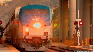 HIGH SPEED Amtrak Trains  Sorrento Valley  Bonus shot September 1st 2013 [upl. by Housum]