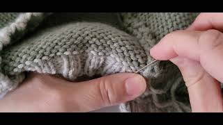 Apprendre à rentrer les laines pour des finitions parfaites tuto tricot 19 Paletot layette Phildar [upl. by Dustan]