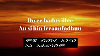 New Ethiopian Music Hachalu Hundessa  OOLMAAN KEE  Lyrics with Amharic Meaning በአማርኛ ትርጉም [upl. by Ilecara]