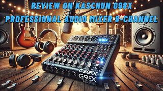 8Channel Bluetooth Mixer Review HighQuality Sound amp Easy Control [upl. by Auqenehs55]