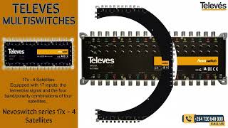 Televes Nevoswitch series 17x  4 Satellites Multiswitch Kenya  0720548999 [upl. by Alicia645]