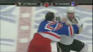 Eric Godard vs Colton Orr Jan 5 2009 [upl. by Ahsinned]