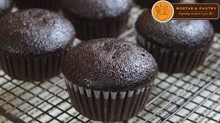 CHOCOLATE CUPCAKE RECIPE  Ep 29  Mortar and Pastry [upl. by Yuzik]