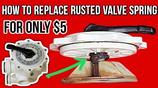 How To Replace Rusted Spring amp Rebuild Pentair Multiport Valve Diverter Pool Filter Spider Gasket [upl. by Cocke101]