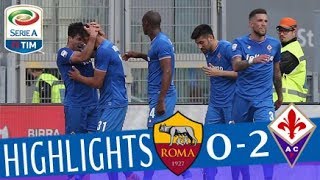 Roma  Fiorentina 02  Highlights  Giornata 31  Serie A TIM 201718 [upl. by Irehc]