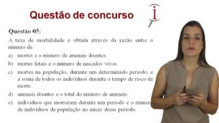 Epidemiologia questões comentadas  Concursos Veterinários  parte 02 [upl. by Anaik760]