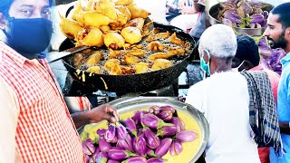 yummy Brinjal Masala Bajji or Brinjal Pakora Recipe  Baingan Bajji Recipe  Vankaya Bajji Recipe [upl. by Yennor]