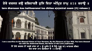 ਤੇਰੇ ਦਰਸਨ ਕਉ ਬਲਿਹਾਰਣੈ tere dharasan kau balihaaranai  Bhai Gurpreet Singh Jalandhar [upl. by Nyral984]