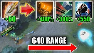 Ranged WK  One Crit Combo Searing Arrows range Abuse with Enchant Totem Dota 2 Ability Draft [upl. by Ellehcyt]