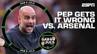 Guardiola’s ‘tactical curveball’ BACKFIRES 😬 How Pep got it wrong vs Arsenal  ESPN FC [upl. by Karlee]