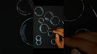 Easy Painting Technique  How to paint bubbles 🫧😀 shorts art youtubeshorts [upl. by Carew]