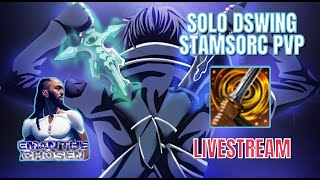 ESO PVP SOLO DSWING Stamsorc PVP Livestream [upl. by Benny]