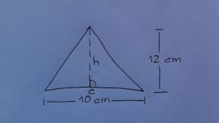 Oberflächenberechnung eines Dreiecks  Formel und Erklärung [upl. by Carita]