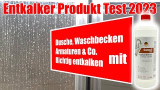 Kalk entfernen wie die Profis Dusche Waschbecken Armaturen Test CG3 Entkalker 2023 kalk entfernen [upl. by Eidod440]