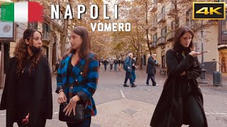 Vomero Napoli Walking Tour Naples Italy 4k UHD [upl. by Nnaeiram]