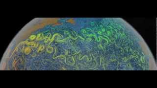 Gulf Stream Sea Surface Currents and Temperatures 720p [upl. by Ecnerwaled]