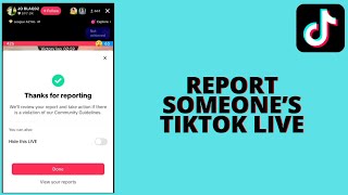 How to Report Tiktok Live [upl. by Nitsuga]