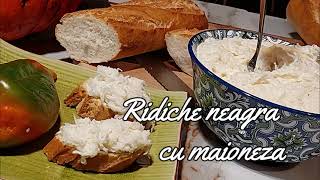 Ridiche neagra cu maioneza  Black radish with mayonnaise [upl. by Aneret]