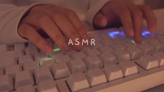 Cozy ASMR 3h typing on ceramic  5 different keyboards ☁️✨ [upl. by Lekym]