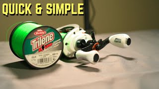 Ultimate Guide How To Spool Up A Baitcaster [upl. by Enilaf]