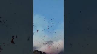 Cameras capture spectacular views of Mount Etna eruption in Italy Shorts [upl. by Buote798]