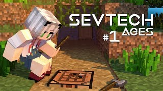 ПЕРВЫЕ ИНСТРУМЕНТЫ И НОЧЬ SevTech Ages ПРОХОЖДЕНИЕ СБОРКИ 1 [upl. by Berri660]