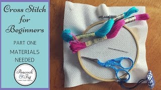 Cross Stitch Tutorial for Beginners 1  Materials Needed [upl. by Mackenie816]