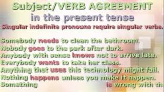 SubjectVerb Agreement and Verb Tense [upl. by Areta506]