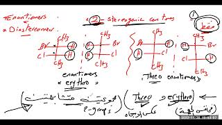 شرح المتقابلات والمتضادات الفراغية Erythro and threo Enantiomers [upl. by Aloysius571]