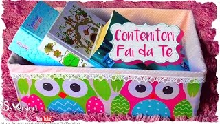 Contenitori Fai da Te con Scatole di Cartone  Riciclo Creativo  DIY Storage Box [upl. by Mcgraw]