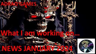 Adrao Gamebooks What I am working on Jan 2024 [upl. by Stokes653]