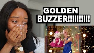 Darci Lynne 12YearOld Ventriloquist  Golden Buzzer Americas Got Talent  REACTION [upl. by Ahsirhcal19]