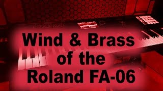 All the Wind amp Brass tones  patches  sounds of the Roland FA06  FA08 keyboard  15 of 19 [upl. by Lory]