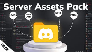 Free Discord Server Making Assets Pack 50 Elements [upl. by Ardnauqal29]