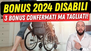 BONUS DISABILI 2024 INPS 3 bonus confermati per il nuovo anno [upl. by Belita]