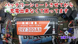 修理№ 1003【バッテリーショートさせてから 充電出来なくて困ってます】リチウムイオンバッテリー LOTL 24v300Ah LiFePO4 視聴者様からの修理依頼 [upl. by Brittnee388]