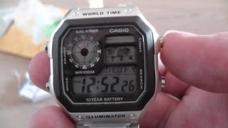 Casio Stainless Steel Watch AE1200WHD1AV [upl. by Reagan]