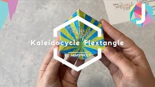 A Wrinkle in Time Kaleidocycle Flextangle Origami Paper Craft [upl. by Anetsirhc]