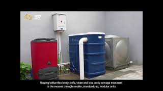 The Taoping Blue Box OffGrid Sewage Treatment Solution Wastewater Treatment for Rural China [upl. by Ytram]