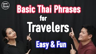 Travel in Thailand  SIMPLE and USEFUL Phrases to help you survive [upl. by Bellew299]